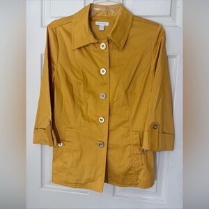 Women’s Lightweight Jacket Size Medium Yellow / Mustard Color Layering Jacket